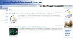 Desktop Screenshot of anaesthesie-intensivmedizin.com