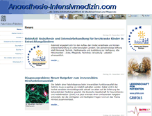 Tablet Screenshot of anaesthesie-intensivmedizin.com